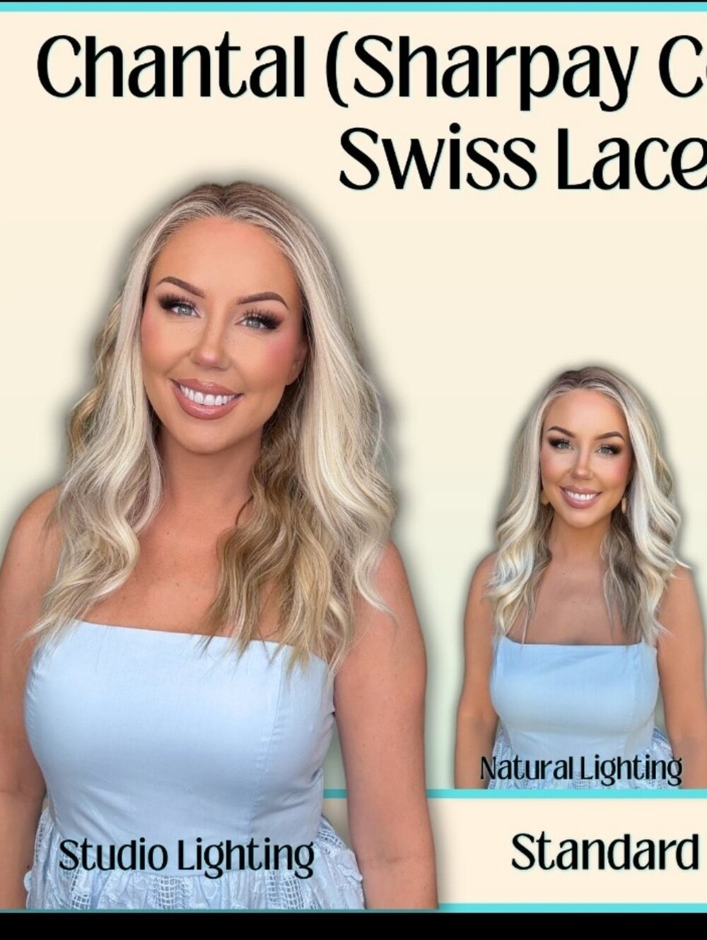 Wig Chelsey Smith Crowns Chantal Sharpay Coloring Swiss Lace Standard